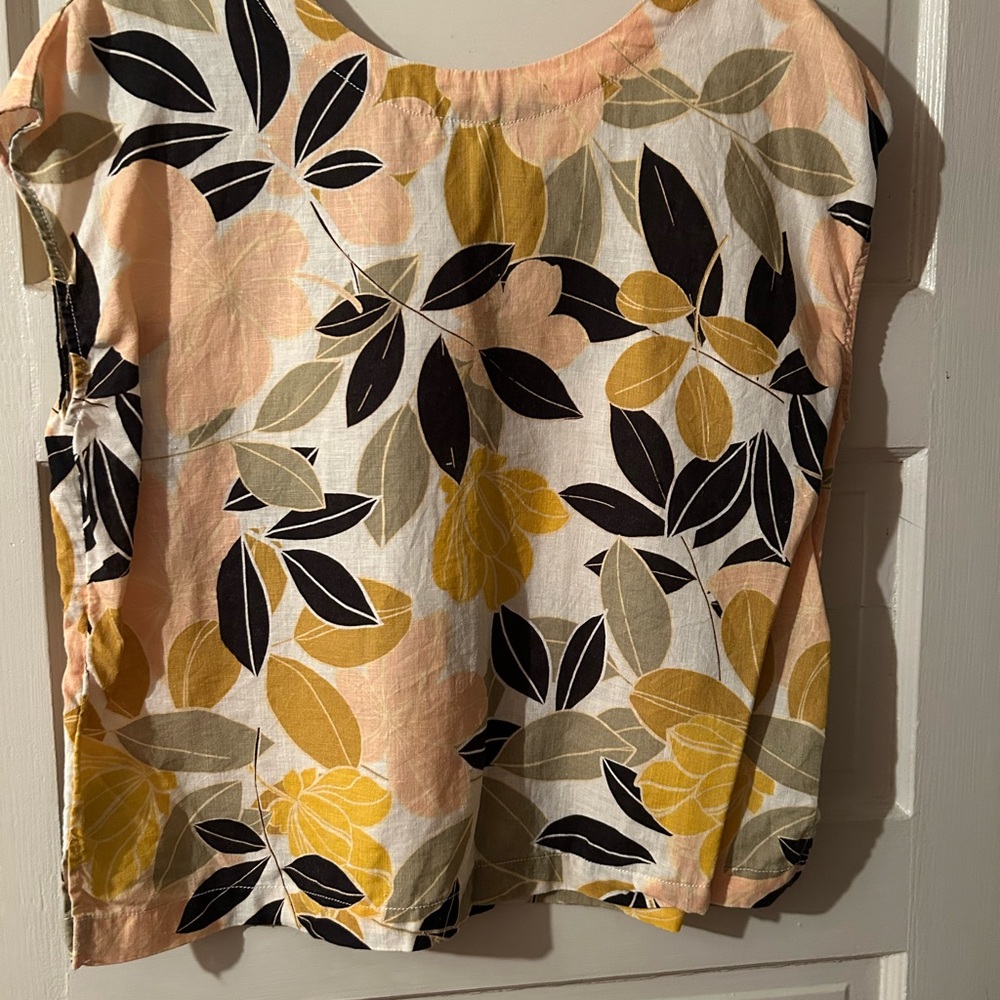 Rachel Zoe Black and Yellow Boxy Blouse and matching skirt
